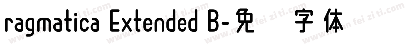 ragmatica Extended B字体转换